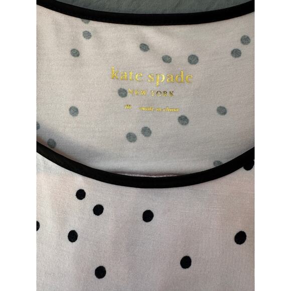 NEW KATE SPADE Dot-Print Jersey Knit Modal PJ top Size M - Picture 4 of 4